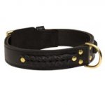Incredible Design Swiss Mountain Dog Braided Leather Collar