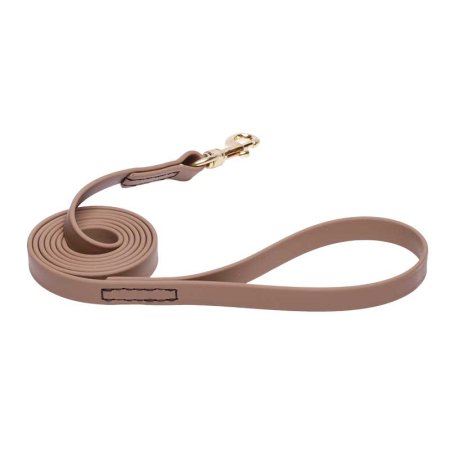 Khaki Waterproof Swiss Mountain Dog Leash Made of Biothane