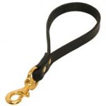 Short Leather Swiss Mountain Dog Leash with or without Support Material