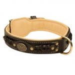 Swiss Mountain Dog Leather Collar Braided