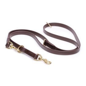 Multipurpose Brown Biothane Swiss Mountain Dog Leash for over 7 Different Activities