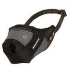 Protection Training Swiss Mountain Dog Muzzle Made of Nylon and Leather