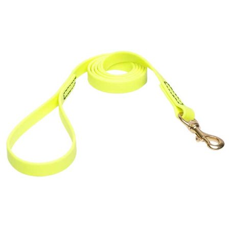 Yellow Waterproof Swiss Mountain Dog Leash Made of Biothane
