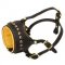 Open Nose Studded Leather Swiss Mountain Dog Muzzle With Nappa Padding