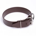 Extra Wide Brown Biothane Swiss Mountain Dog Collar
