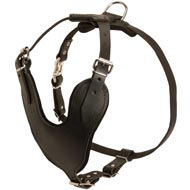 Adjustable Leather Swiss Mountain Dog Harness for Attack / Agitation Training