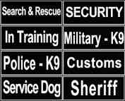 Swiss Mountain Dog Identification Patches