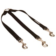 Triple Nylon Swiss Mountain Dog Leash Coupler for Walking 3 Dogs at a Time