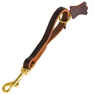 Easy Quick Grab Pull Tab Fully Leather Swiss Mountain Dog Leash