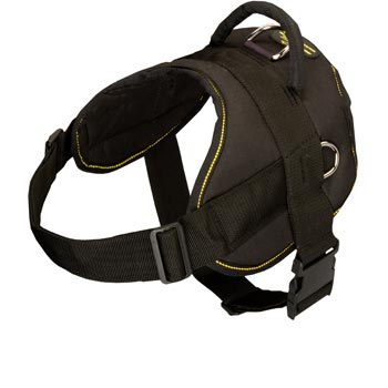 Nylon All Weather Swiss Mountain Dog Harness for Service Dogs