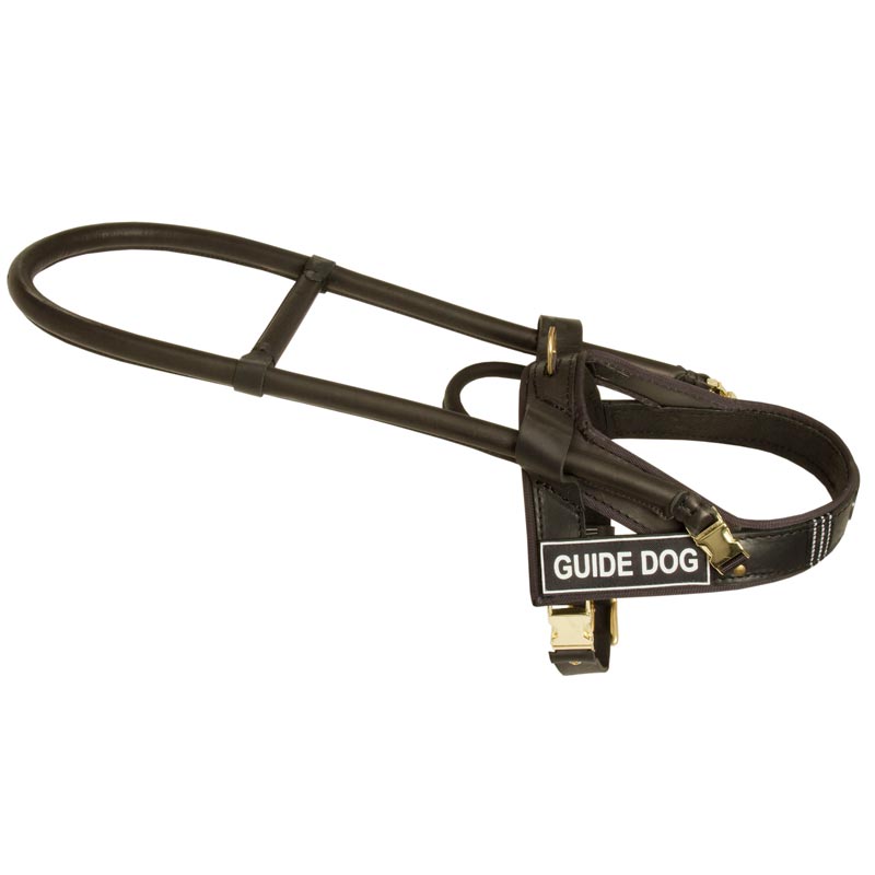 NEW* Leather Assistance Dog Harness with Velcro