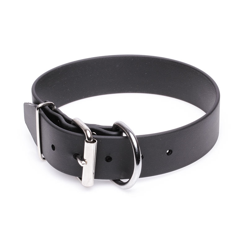 Extra Wide Black Biothane Swiss Mountain Dog Collar