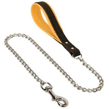 Multipurpose Leather Chain Swiss Mountain Dog Leash