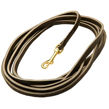 Leather Swiss Mountain Dog Leash Super Long