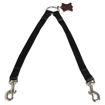 Swiss Mountain Dog Nylon Coupler for 2 Dogs