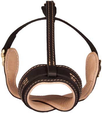 No Barking Light Weight Swiss Mountain Dog Muzzle Leather for Dog Training