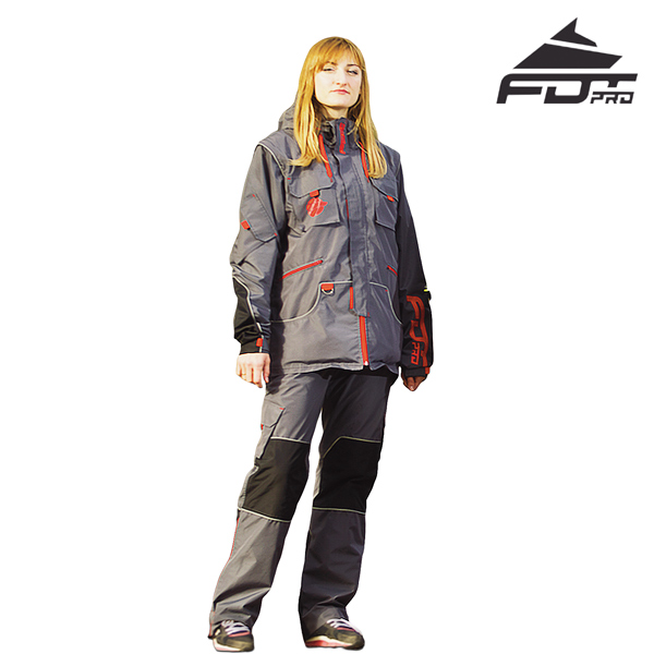Protection Dog Training Suit of Grey Color for All Weather