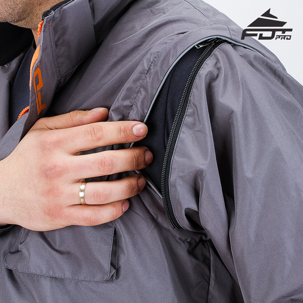 Best quality Zipper on Sleeve for Professional Design Dog Training Jacket