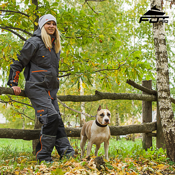 FDT Professional Orange Logo on Men and Women Design Pants for Active Dog Training