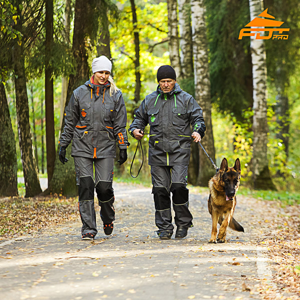 Unisex Dog Tracking Suit for Men and Women with Reflective Trim