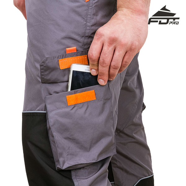 Quality Pants with Back Pockets on Velcro closure